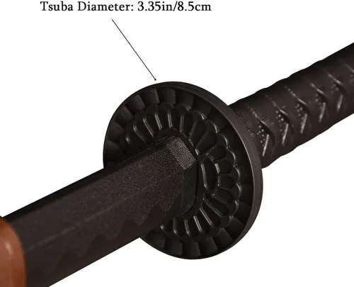 Miniatura 2 de Espada de plástico de polipropileno de alta dureza, espada de entrenamiento de artes marciales mejorada con hoja engrosada, katana Iaido con funda
