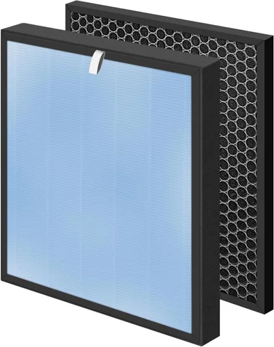 HSP001 - Repuesto de filtro HEPA verdadero para filtros purificadores de aire Hathaspace HSP001, 4 en 2 H13 True HEPA filtro con prefiltro de carbón