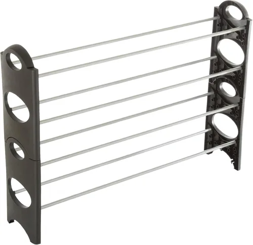 Miniatura 5 de Everyday Home Soporte para zapatos. 6 Estantes apilables para economizar espacio, para armario, baño, cocina, organizador de recepción.