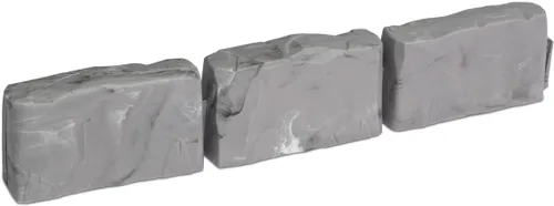 Miniatura 9 de EasyFlex Bordes para Paisajismo sin Excavación con Espigas de Anclaje, Borde de Jardín Decorativo de Aspecto de Piedra de 2.7 Pulgadas de Altura