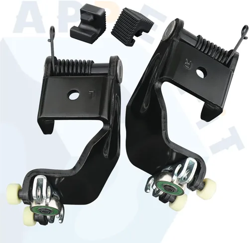 Miniatura 3 de Conjunto de rodillos de puerta corredera con topes de riel para puerta deslizante eléctrica izquierda del conductor y lado derecho del pasajero