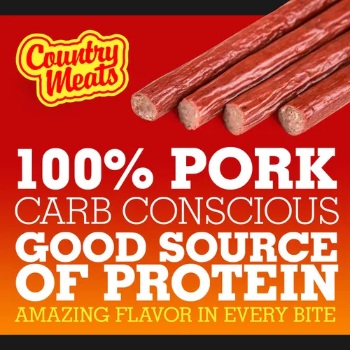 Miniatura 2 de Country Meats - Palitos de carne, 0 grasas trans, bajo en carbohidratos, alta proteína, botanas keto, idóneas para alimentación keto