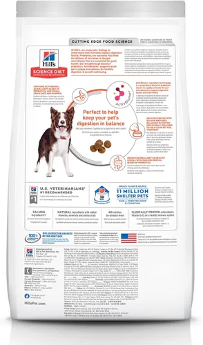 Miniatura 2 de Hill's Science Diet Perfect Digestion, adulto 1-6, soporte digestivo, alimento seco para perros, salmón, arroz integral y avena entera, bolsa de 12