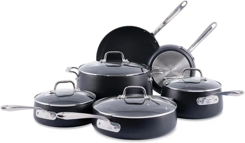 Miniatura 13 de All-Clad Hard Anodized Expert - Juego de utensilios de cocina antiadherentes, juego de 7 ollas y sartenes, inducción, OvenSafe 500F, incluye