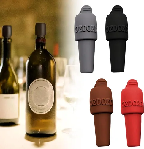 Tapón de Vino de Silicona para Botellas de Vino, Nuevos Tapones de Vino 2025 para Botellas de Vino, Sello de Botella para Cubierta de Champán de