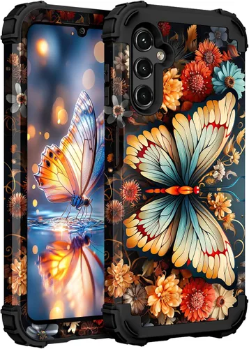 Miniatura 7 de Hocase Funda para Galaxy A37 5G, protección resistente a prueba de golpes, parachoques de goma de silicona suave+funda protectora híbrida