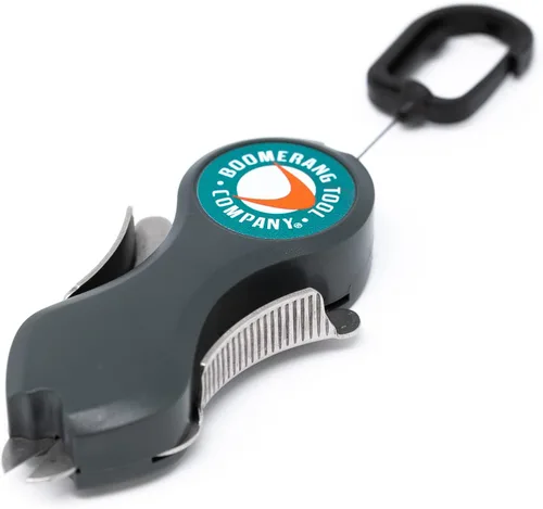 Miniatura 6 de Boomerang Tool Company SNIP cortadores de línea de pesca con amoladora retráctil y cuchillas de acero inoxidable que cortan trenzas, líneas mono