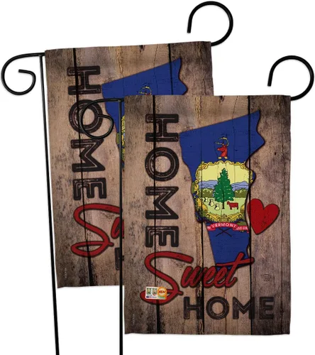 Miniatura 5 de State Vermont Home Sweet Garden Flags 2pcs Pack Americana States USA American Territories Republic Country Particular Area Small Decorative Gift