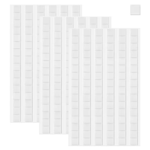 Miniatura 8 de JULBEAR - 144 piezas de masilla adhesiva para póster, pegajosa para pared, para colgar pósteres, fotos, notas, decoración - Blanca