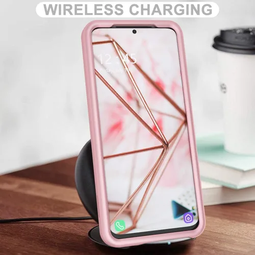 Miniatura 7 de WeLoveCase Funda para Galaxy S20, S20 5G Cover 3 en 1, cuerpo completo, protección resistente, híbrida, a prueba de golpes, TPU parachoques de tres