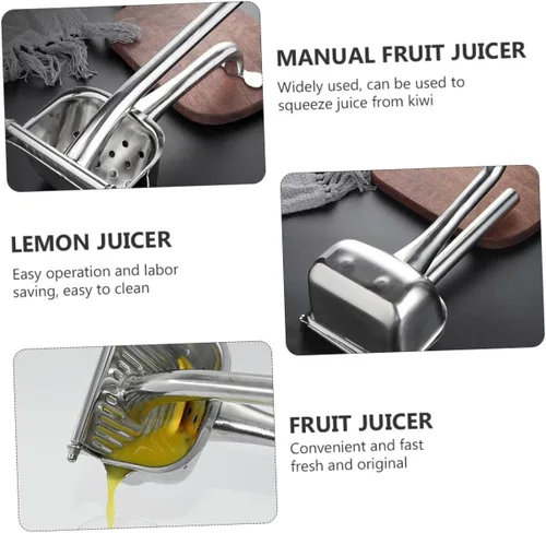 Miniatura 2 de Stainless Steel Manual Fruit Juicer Squeezer for Citrus Lemons Limes and Oranges Ergonomic Handle Labor-saving Citrus Press for Household Use Easy