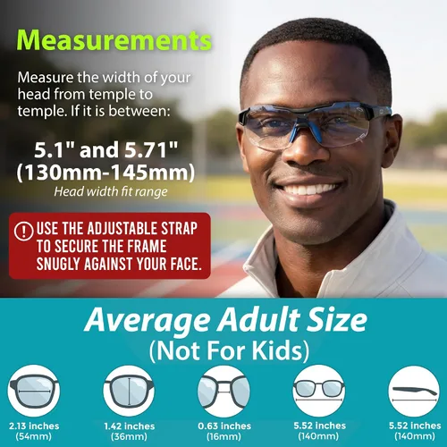 Miniatura 4 de BLUE CUT Sports Safety Goggles Interchangeable Sun Lens Anti Fog UV Protection Indoor Outdoor Pickleball Cycling Basketball