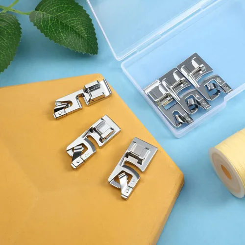 Miniatura 7 de Boao Juego de Prensatelas para Máquina de Coser de Dobladillo Enrollado Estrecho Adecuado para Máquinas de Coser Multifunción Domésticas