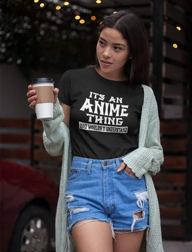 Miniatura 3 de It's an Anime Thing You Wouldn't Understand Women Teen Girls Novelty Shirt