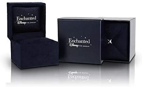 Miniatura 5 de Jewelili Enchanted Disney Fine Jewelry - Anillo de carruaje de Cenicienta con diamantes de 110 quilates y topacio azul Londres