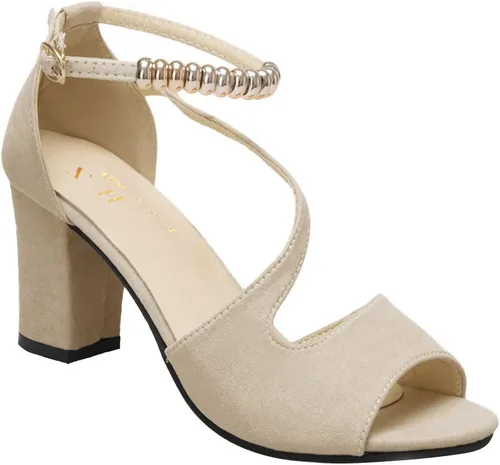 Miniatura 3 de Sandalias de senderismo para mujer, sandalias de cuero, sandalias de verano de moda, sandalias de tacón alto con zapatos brillantes de mujer