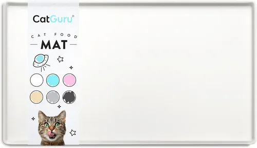Miniatura 9 de CatGuru Tapete de Comida para Gatos, Tapetes de Alimentación Pequeños y Grandes, Mantel Individual de Silicona 100% Impermeable para Mascotas