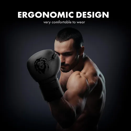 Miniatura 4 de Guantes de boxeo FIGHTR® Pro hechos de cuero genuino Para hombres y mujeres para boxeo, MMA, Muay Thai, Kickboxing y artes marciales 10 12 14 16