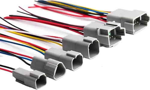 Miniatura 8 de Paquete de 2 conectores Deutsch DT de 12 pines, conectores eléctricos impermeables macho y hembra, arnés de cableado con 16 AWG 8 cables