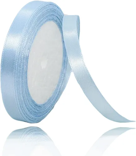 Miniatura 158 de Cinta azul de 1-1/2 pulgadas x 25 yardas, cinta de seda de satén azul real para envolver regalos, fabricación de lazos para el cabello, ramos