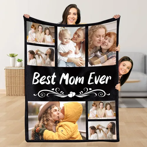 Miniatura 29 de Manta personalizada con texto fotográfico, manta personalizada con imágenes para adultos, manta personalizada con mis propias fotos, manta 1 foto-1