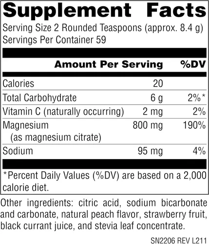 Miniatura 5 de Source Naturals Serene Science - Sereno de magnesio, cuerpo pacífico, sabor a bayas, 5 onzas