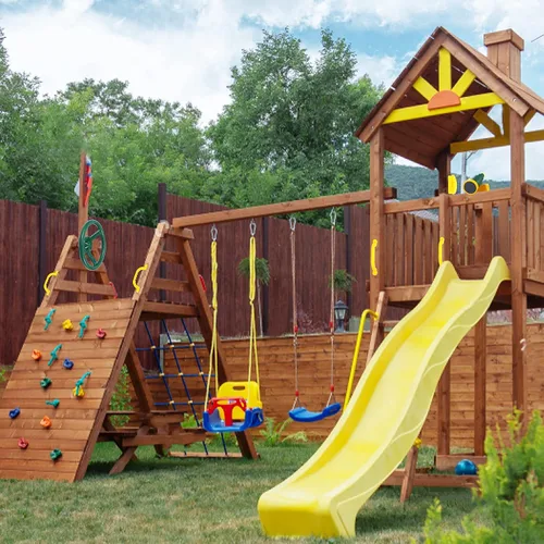 Miniatura 8 de RedSwing Accesorios para patio de recreo para niños, accesorios para columpios al aire libre con rueda de barco pirata, telescopio de juguete
