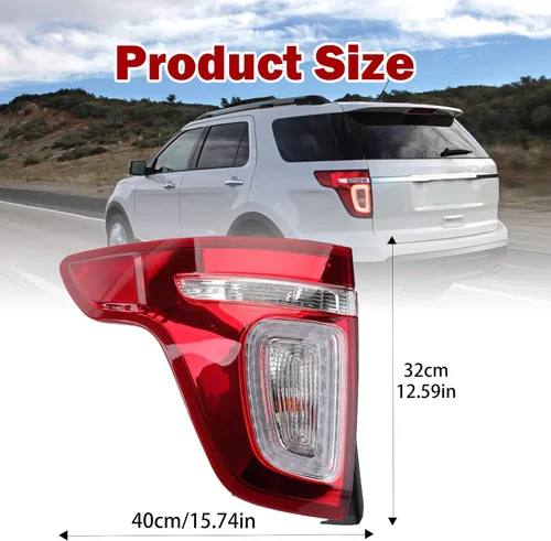 Miniatura 4 de Luz trasera lámpara de freno trasero para Ford Explorer 2011 2012 2013 2014 2015 (lado izquierdo del conductor)