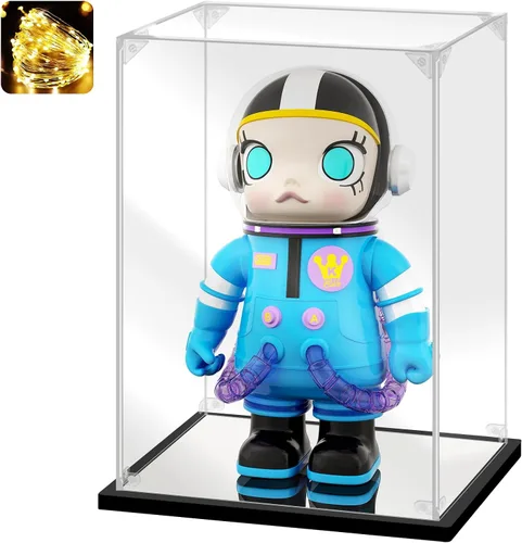 Miniatura 24 de Vitrina acrílica para coleccionables, caja de exhibición para ensamblar para Lego 75300 75304 75349, modelo de casco, caja acrílica transparente