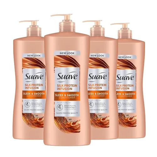 Miniatura 9 de Suave Silk Protein Infusion Acondicionador elegante y suave para cabello seco e inmanejable, antihumedad y control de encrespamiento 48 horas