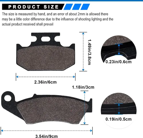 Miniatura 3 de dr650 Pastillas de freno delanteras y traseras para Suzuki DR650 1996-2016 DR350 1997-1999 RMX 250 1996-1998 DR-Z250 2001-2006, para Kawasaki KDX200