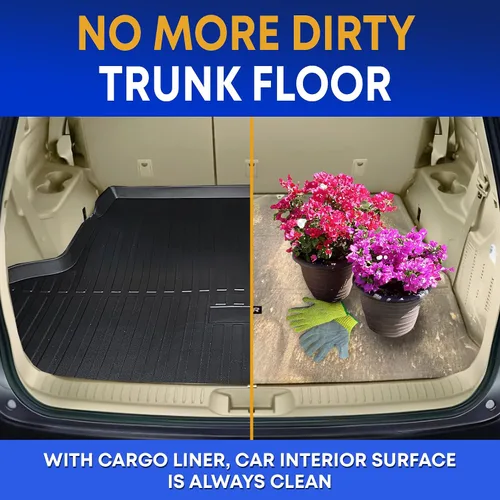 Miniatura 5 de Forro de carga prémium para Toyota Highlander 2014-2019 100% de protección, alfombrilla de maletero de automóvil de ajuste personalizado