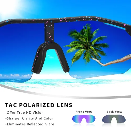 Miniatura 6 de MVPTGRS Gafas de sol de béisbol juveniles para niños y niñas de 8 a 14 años TR90 con marco para niños, gafas de sol deportivas para sóftbol
