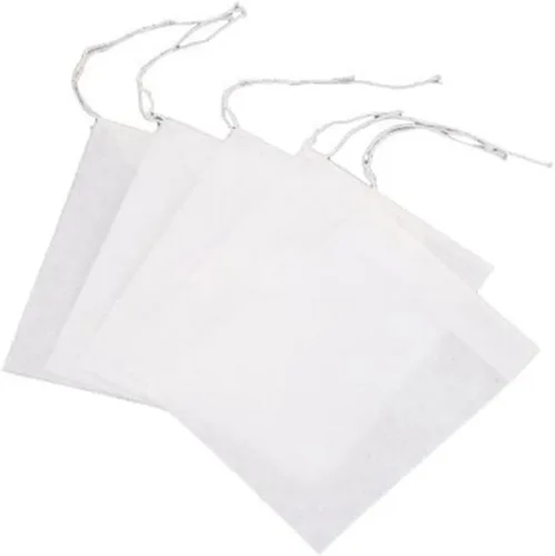 100 bolsas de filtro de té, telas no tejidas, bolsas de té vacías con sello de cuerda, papel de filtro, bolsas de té sueltas