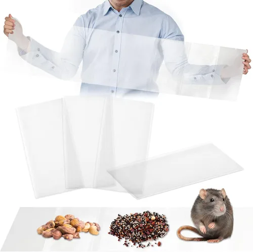 Miniatura 15 de Qualirey 4 Piezas Trampas Adhesivas de Pegamento para Ratones Ultra Grandes de 47 Pulgadas Trampa Adhesiva para Ratas que Funciona para Ratas Negro