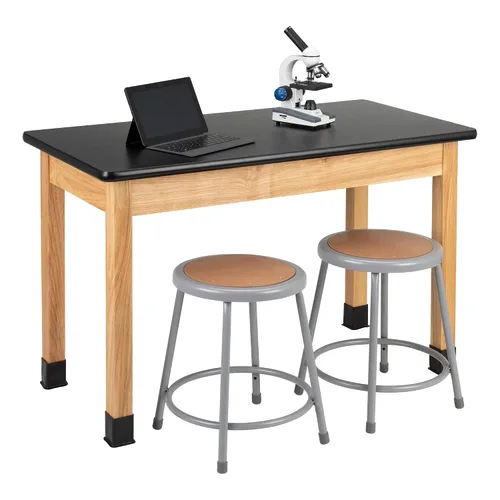 Miniatura 7 de Learniture Mesa de laboratorio científico con parte superior laminada de alta presión (24 pulgadas de ancho x 48 pulgadas de largo)