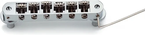 Miniatura 5 de Guyker Tune-O-Matic Puente de Sillín de Rodillo - Espacio de Cuerdas 10.5mm Puentes de Guitarra con Orificio de Poste 4.2mm Repuesto Compatible