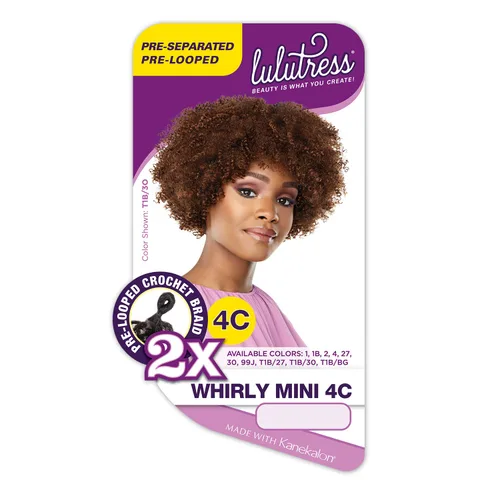 Miniatura 4 de Sensationnel Lulutress - Extensiones de cabello trenzado de ganchillo para hacer tú mismo, todo Kanekalon retardante de llama fibra sintética