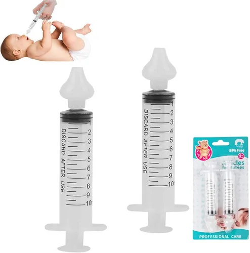 Miniatura 7 de Irrigator Nasal para Bebé, Jeringa Nasal para Bebé de 10ml, Irrigador Portátil para Limpieza de Nariz de Bebé, Aspirador Nasal para Lavado Nasal