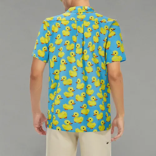 Miniatura 101 de Camisa hawaiana para hombre, con estampado floral, cómoda, con botones, casual, manga corta, ropa de playa para hombre