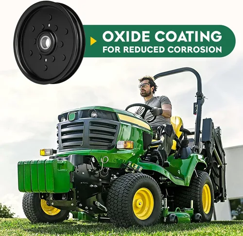Miniatura 3 de Polea tensora plana para John Deere AM106627 AM121602 AUC16698 se adapta a 335 345 325 LX88 LX78 G100 y algunos sables con cubierta de 48 pulgadas