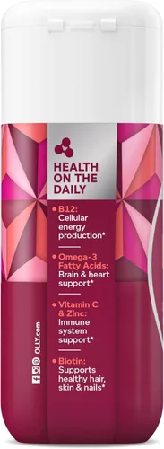 Miniatura 6 de OLLY Ultra Cápsulas Blandas Multivitamínicas para Mujeres, Salud General y Apoyo Inmunológico, Omega-3, Hierro, Vitaminas A, D, C, E, B12