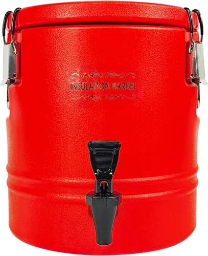 Miniatura 2 de Dispensador de bebidas aislado de 12 litros, dispensador de bebidas frías y calientes con interior de acero inoxidable 304, enfriador de agua