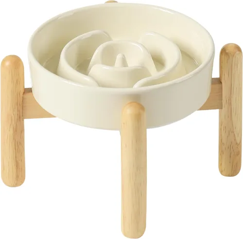 Miniatura 76 de Havniva Tazón de cerámica de 0.9 tazas para perros de alimentación lenta para perros pequeños, alimentador lento para mascotas de 6.1 pulgadas, 1 x