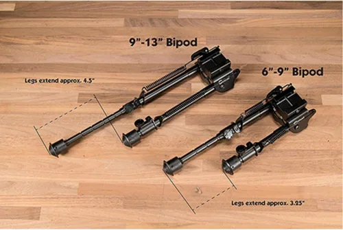 Miniatura 3 de Caldwell XLA - Bípode fijo con diseño plegable, pies antideslizantes y patas con muescas para exteriores, rango, tiro y caza