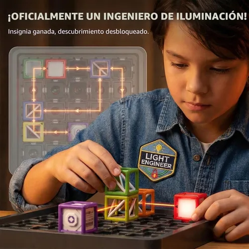Miniatura 2 de Juego de razonamiento de laberinto láser 2026, juguetes STEM para edades de 8 a 13 años con más de 60 desafíos, juegos de mesa para niños de 8 a 13