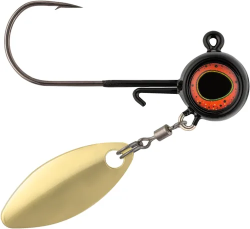 Northland Fishing Tackle Deep-Vee Spin Jig, versátil Walleye Spinning Jig con hoja de sauce Thumper, señuelo multiespecie, cebo de pesca esencial,