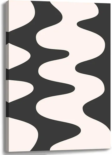 Miniatura 7 de Arte de pared retro hipster – Arte extraño en blanco y negro de los años 70 con ojos femeninos y labios – Impresión abstracta preppy – Decoración