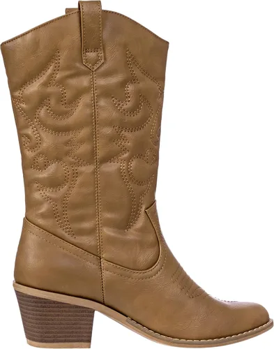 Miniatura 2 de Charles Albert - Botas estilo vaquero para mujer, botas con detalles bordados