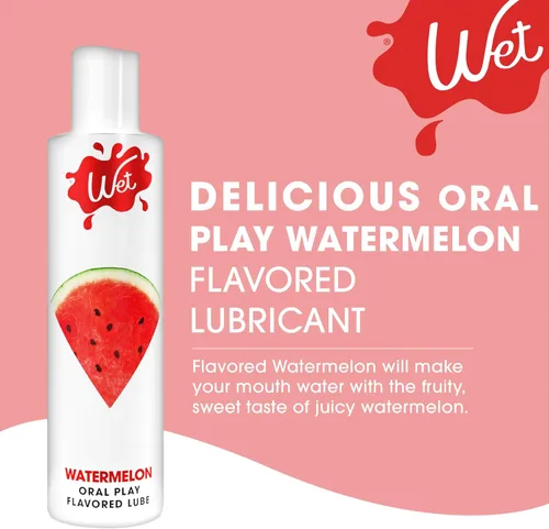 Miniatura 3 de Wet Juicy Watermelon - Lubricante comestible saborizado premium de sandía jugosa, para hombres, mujeres y parejas De larga duración, seguro